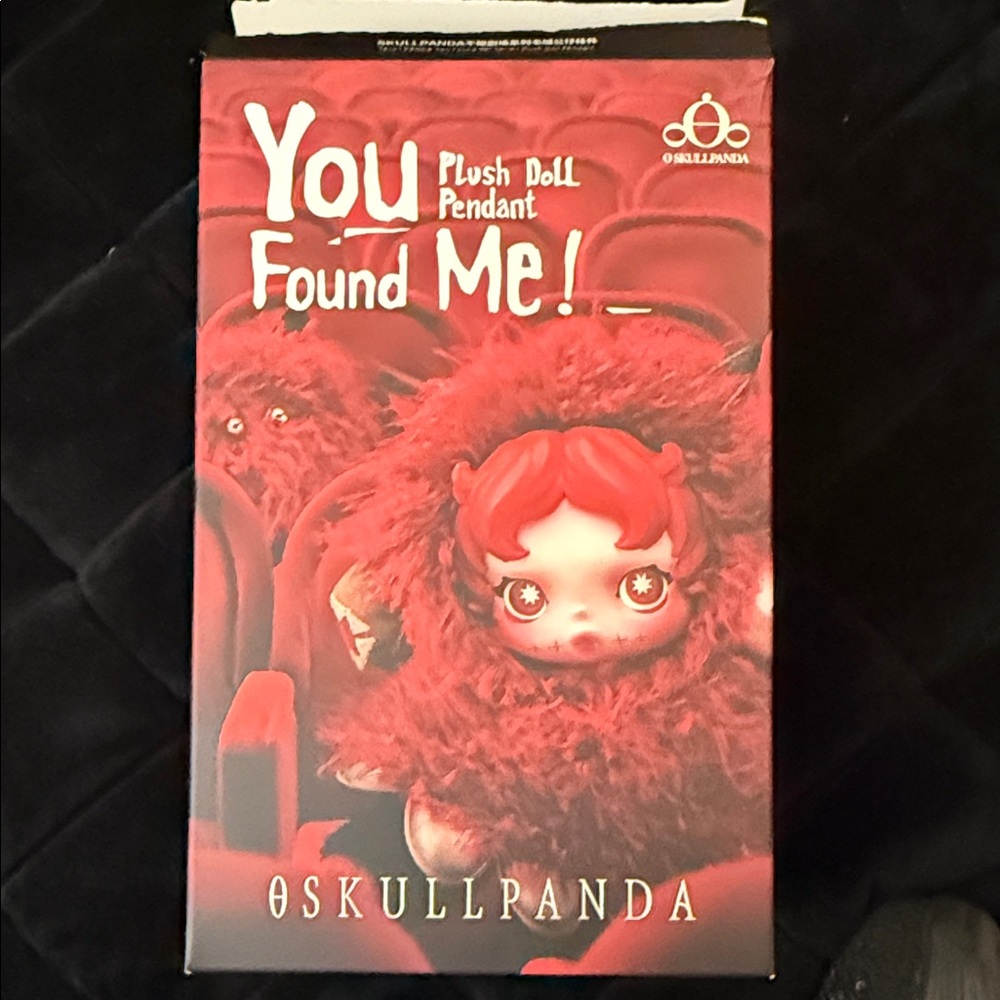 Skullpanda-You Found Me! Plush Doll Pendant - ratty bear